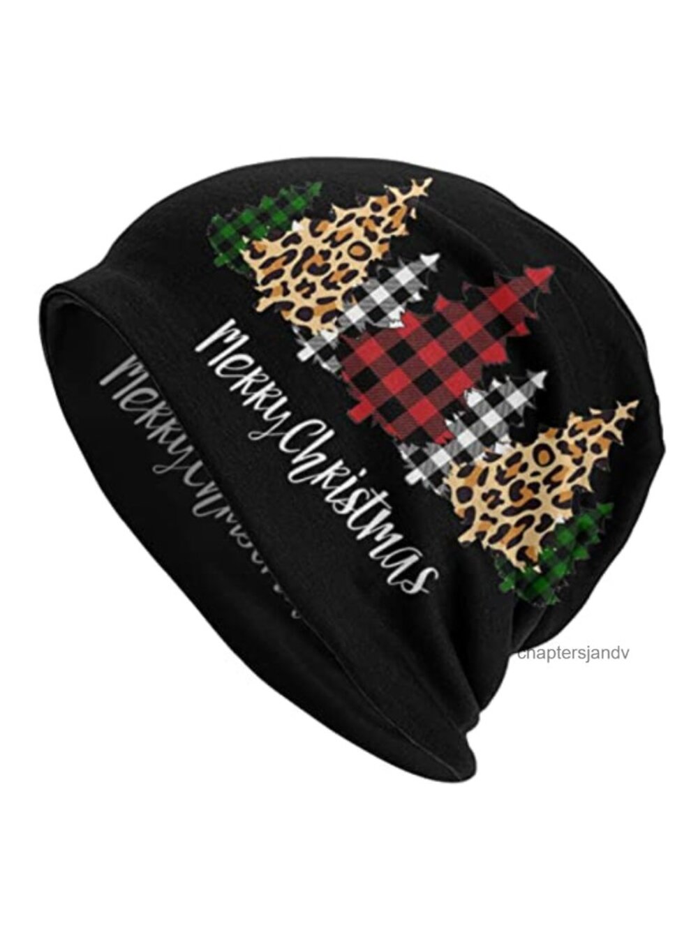 Plaid Leopard Beanie Baggy Slouchy Skull Cap Cancer Headwear Women Men